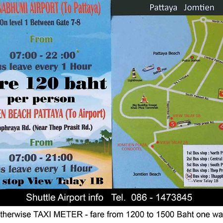 B&B View Talay 1B Studio Jomtien Pattaya Extérieur photo